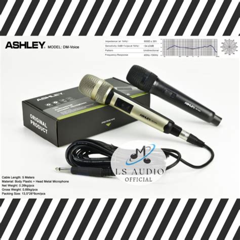 Jual Ashley Mic Kabel Dm Voice Microphone Ashley Dmvoice Original