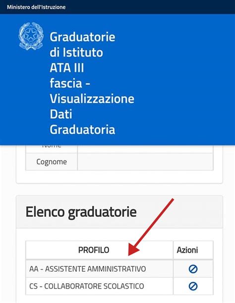 Come Vedere La Propria Posizione Graduatorie ATA Terza Fascia