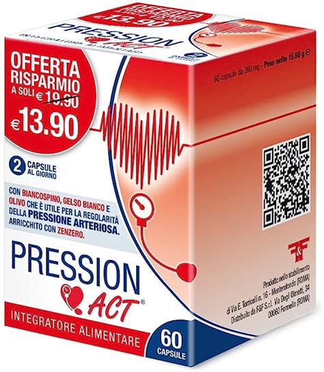 Pression Act Integratore Alimentare Per Regolare La Pressione Arteriosa