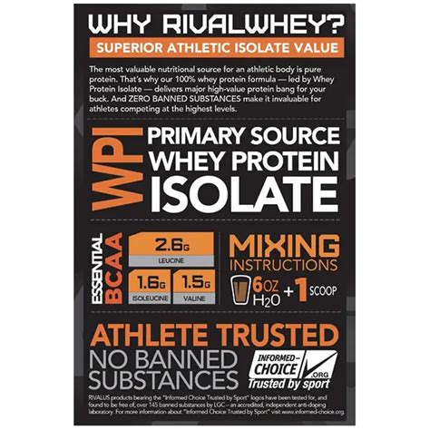 Buy Rivalus Rival Whey Protein 5 Lbs From Sos From Sos