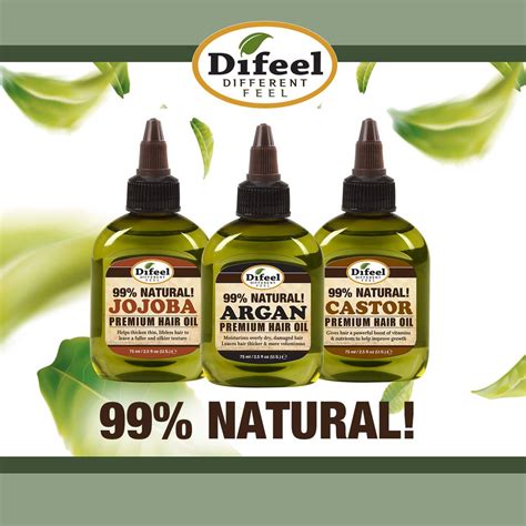 Cotd Difeel Premium Natural Hair Oil Vitamin E Argan Jojoba Olive Tamanu Baobab Kendi Shea