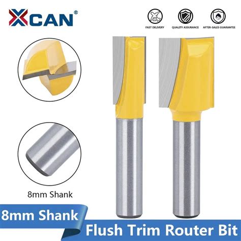 Xcan Milling Cutter Mm Shank Flush Trim Router Bit Mm Diameter