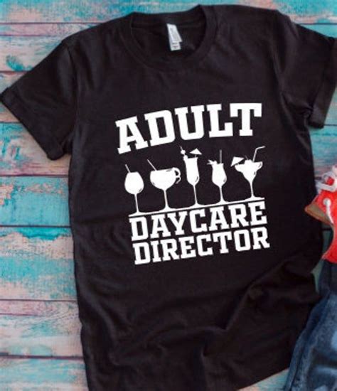 Adult Daycare Director Bartender Black Unisex Short Sleeve T Shirt With