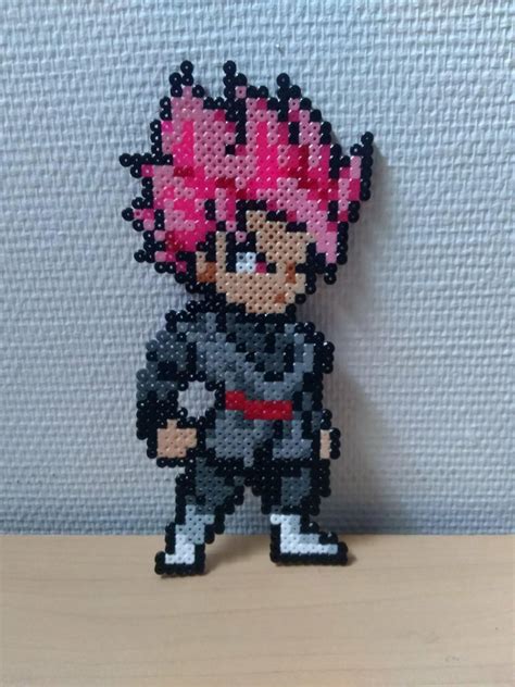 Sprite Black Goku Rose Dragon Ball Super Hama Beads Pixel Art The