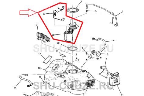 Насос топливный бензонасос погружной модуль Chevrolet Cruze Opel Astra J