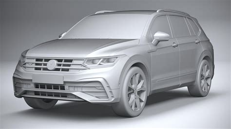 Volkswagen Tiguan R Line Allspace 2022 3d Model By Squir