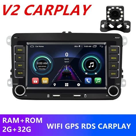 For Vw Passat Touran Caddy Jetta Polo Seat Din Android Car Radio