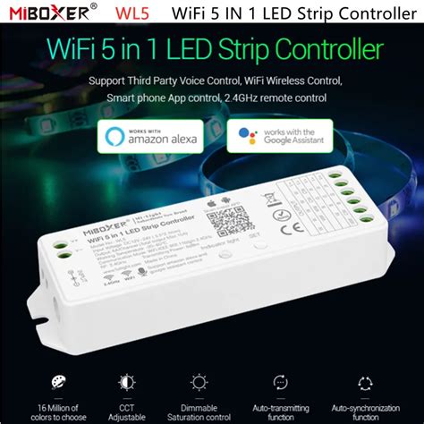 Ghz Wi Fi Controller Miboxer Led Strips Led Light Bulbs