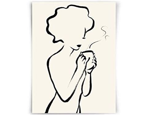 Amazon Nude Line Art Print Printable Wall Art Black Woman Art