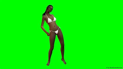 Hot Sexy Girl Dances In Bikini Green Screen Free Use Youtube