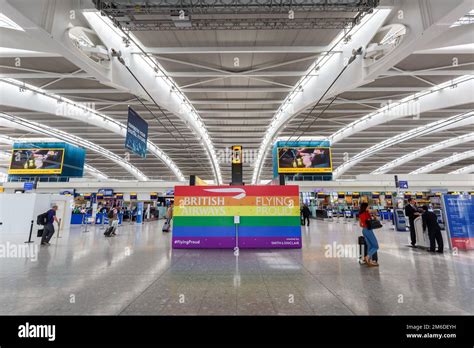London Heathrow Airport LHR British Airways Terminal 5 Stock Photo - Alamy