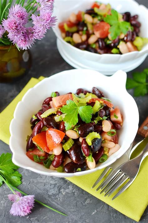 Vegan Mixed Bean Salad Recipe - COOK.ME