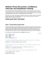 Code For Module Three Discussion Docx Module Three Discussion