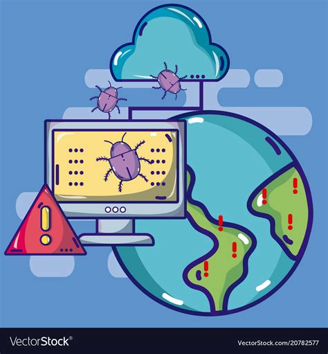 Cybercrimes Around The World Royalty Free Vector Image