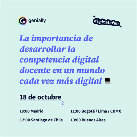 Genially Español on Twitter Nuevo webinar a la vista La