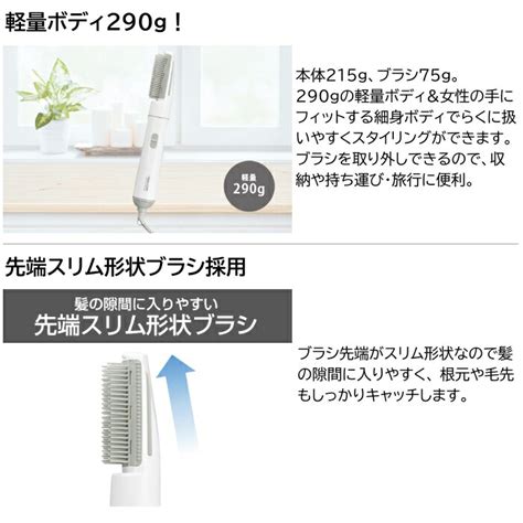 【楽天市場】カールドライヤー シンプル 軽量タイプ Tc105b W ホワイト ドライ＆クール Naturam ナチュラム テスコム