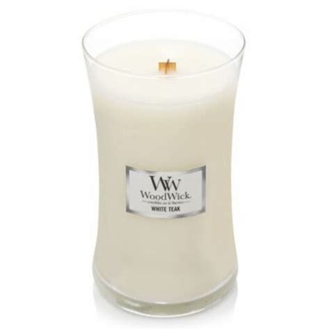 Woodwick White Teak Oz Large Hourglass Candle Ct Kroger