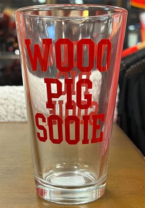 Arkansas Razorbacks 16OZ Woo Pig Sooie Pint Glass Fc Dallas Dallas