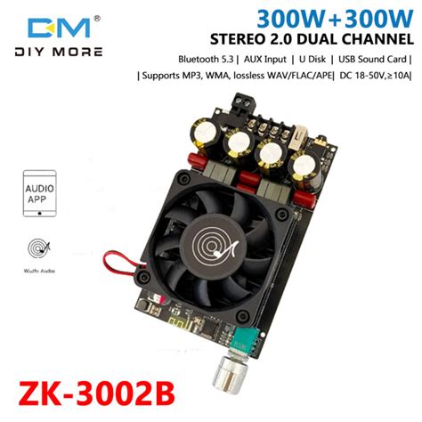 Diymore Zk B Bluetooth Digital Amplifier Board W W Stereo