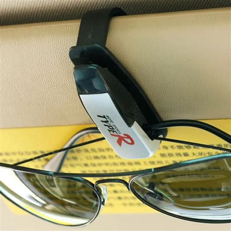 Random Color Sunglasses Holder Case Eyeglasses Holder Auto Sun Visor