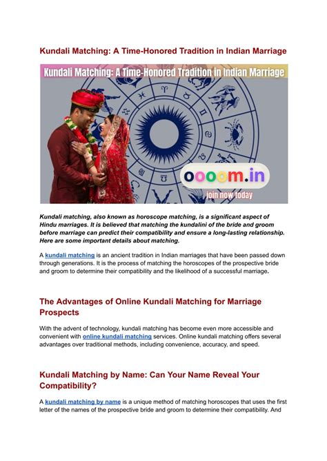 Ppt Kundali Matching A Time Honored Tradition In Indian Marriage