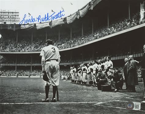 Linda Ruth Tosetti Signed Babe Ruth X Photo Beckett Pristine Auction