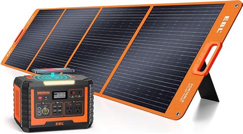 Amazon Ebl W Solar Generator With W Portable Solar Panel