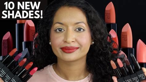 New Shades E L F O Face Satin Lipsticks Review YouTube