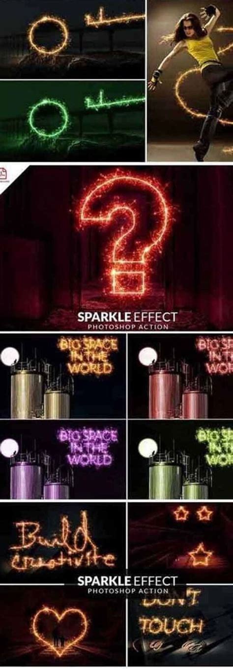 Sparkle Effect Photoshop Action - FreeGFX4u