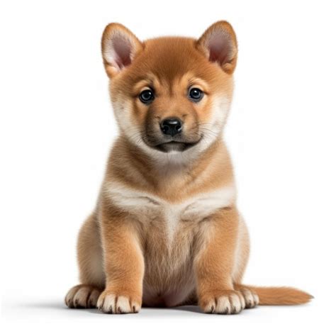 Premium AI Image | Adorable Portrait of Baby Shiba Inu Puppy Dog Coin ...