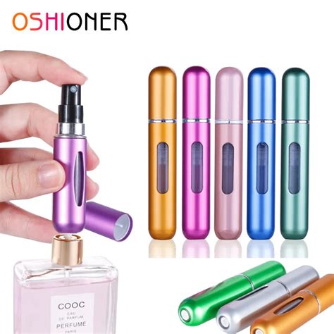 Oshioner Ml Ml Portable Mini Refillable Perfume Spray Bottle Aluminum