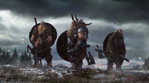 fantasy art, artwork, Vikings, concept art, warrior, Axe, Nordic ...