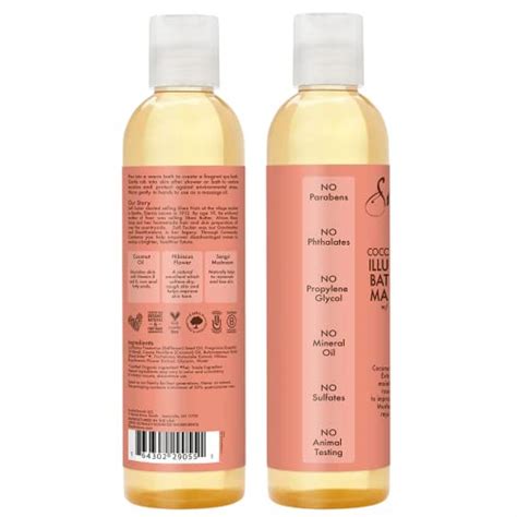 Shea Moisture Coconut And Hibiscus Bath Body And Massage