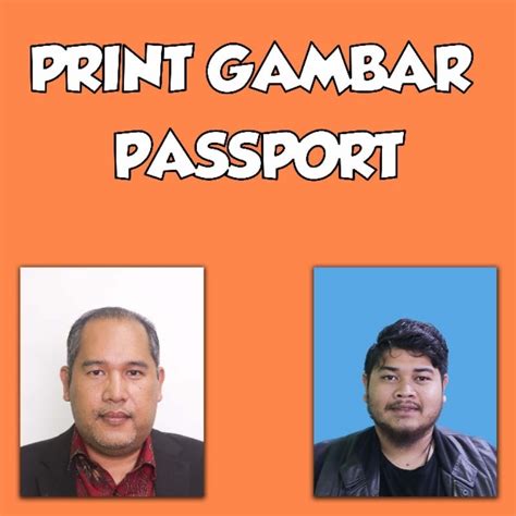 Passport Size Photo Printingukuran Passportid Photo Printing Servicecuci Gambar Saiz Passport