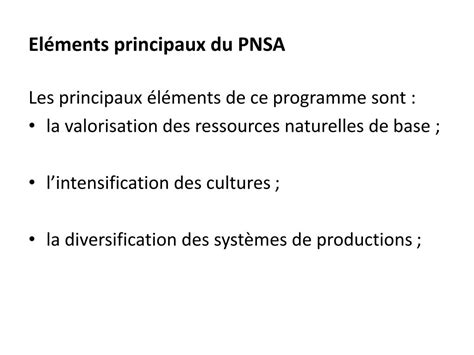 Ppt Programme National De S Curit Alimentaire Pnsa Tchad