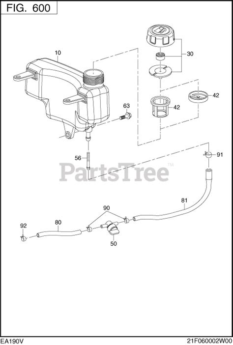 Subaru Robin Ea190v50030 Ea190v Subaru Robin Engine 600 Fuel And Lubricant Parts Lookup With