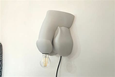 Large Penis Wall Lamp With E26 E27 Bulb Holder And On Off Etsy