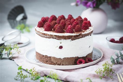 Himbeer Schoko Torte Fräulein Meer backt