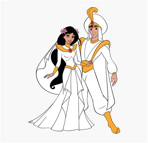 Jasmine And Aladdin Wedding, HD Png Download , Transparent Png Image ...