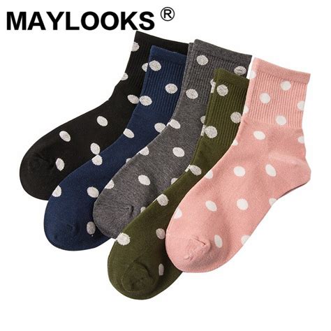 Maylooks Chaussettes Femmes Automne Et Hiver Nouveau Style Japonais Et