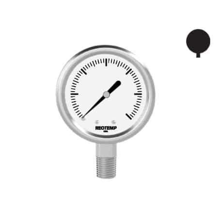 Buy Reotemp Stainless Steel Low Pressure Gauge With Dial Pc S