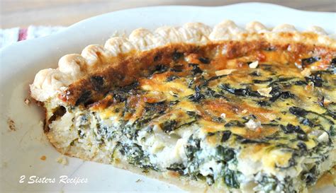 Spinach And Parmesan Quiche 2 Sisters Recipes By Anna And Liz