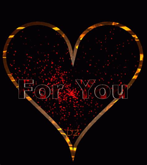 Сердце с надписью For You - Картинки анимации