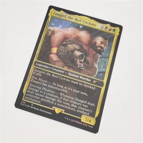 MTG Card Foil ZANGIEF, THE RED CYCLONE Secret Lair Street Fighter Magic ...