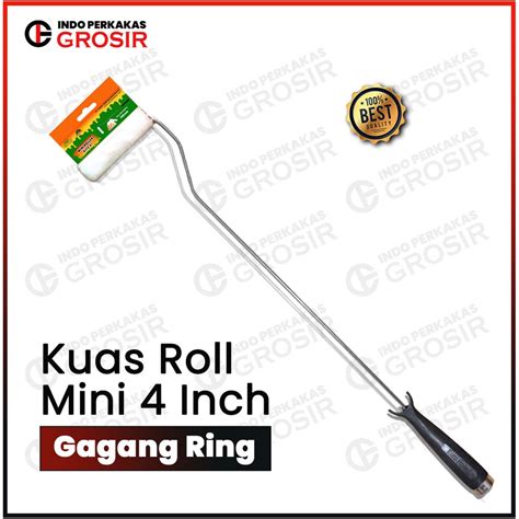 Jual EURO Kuas Roll Kapal 4 In Gagang Panjang 1 Set Bulu Mini Roll 4