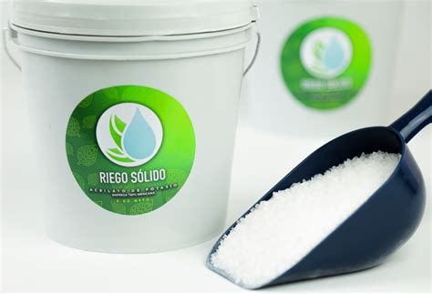 Hidrogel Agr Cola Acrilato De Potasio Riego Lluvia Kg Riego Solido