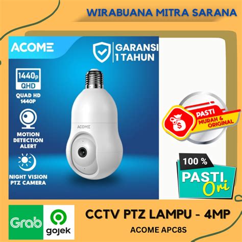 Jual Acome Apc S Smart Ip Wifi Camera Cctv K P Kamera Bohlam E