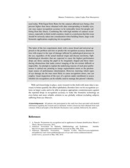 Iris Recognition In Cases Of Eye Pathology Deepai