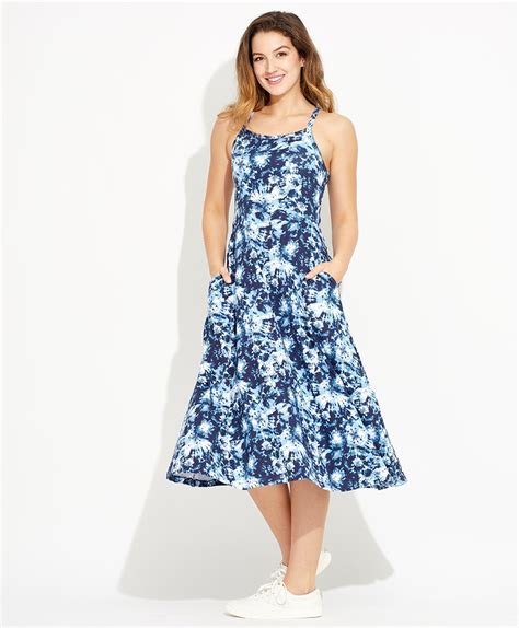 PACT Fit And Flare Midi Dress