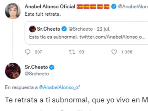 Quién es Sr Cheeto el youtuber que ha contestado en redes a Anabel